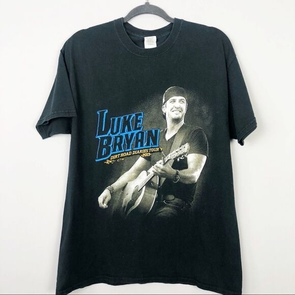 LUKE BRYAN Country Music 2013 Concert Tour Tee Dirt Road Diaries - Picture 1 of 6